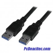 Cable extensión USB 3.0 M-M SuperSpeed tipo A de 1.8 m