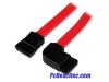 Cable SATA Serial ATA 45cm Acodado en Ángulo Recto a la Izquierda 18 Pulgadas
