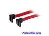 Cable SATA Serial ATA 30 cm acodado en ángulo recto a la Derecha 12 in Rojo