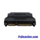 Adaptador Micro SATA 16 Pines a SATA Datos y Poder 15 Pines + 7 Pines
