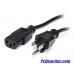 Cable 3.6 m de Corriente para PC de C13 a NEMA5-15P 18 AWG