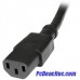 Cable de 14 AWG extensión de corriente PC C14 a C13 de 90 cm 