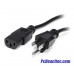 Cable 91 cm de Corriente para PC C13 a NEMA5-15P 14AWG 