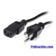 Cable 91 cm de Corriente para PC C13 a NEMA5-15P 14AWG 