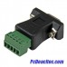 Adaptador de Serial RS422 RS485 DB9 a Bloque de Terminales