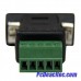 Adaptador de Serial RS422 RS485 DB9 a Bloque de Terminales