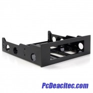 Juego Kit Bracket Adaptador de Montaje para Disco Duro de 3.5 Pulgadas en Bahía de 5.25"