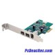 Tarjeta FireWire PCI-Express PCI-e de 2 Puertos F/W 800 y 1 Puerto F/W 400