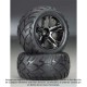 Traxxas Black All-Star Wheels, Anaconda Tires Assembled TRA3777A
