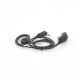 Micrófono de solapa con audífono ajustable al oído para KENWOOD TK3230/3000/3402/3312/3360/3170,NX240/340/220/320/420, TKD240/340