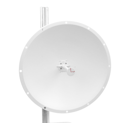 Antena Direccional con Frecuencia Extendida / 4.8 - 6.5 GHz / 28 dBi /  Jumper incluido con conector N-Macho / Polaridad en 90º y 45º / Montaje incluido para torre o mástil  