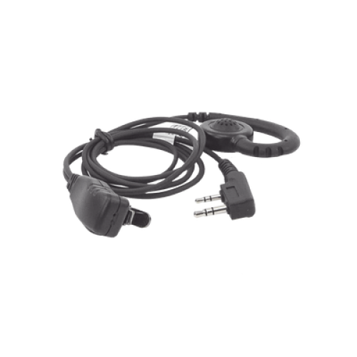 Micrófono de solapa con audífono ajustable al oído para KENWOOD TK3230/3000/3402/3312/3360/3170,NX240/340/220/320/420, TKD240/340