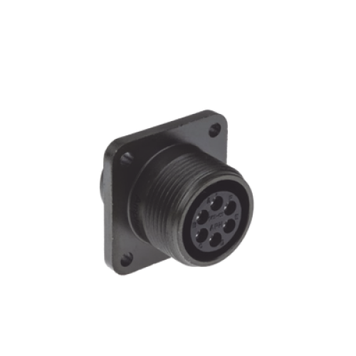Conector Hembra Circular  de 6 Terminales para uso Rudo, Amphenol 