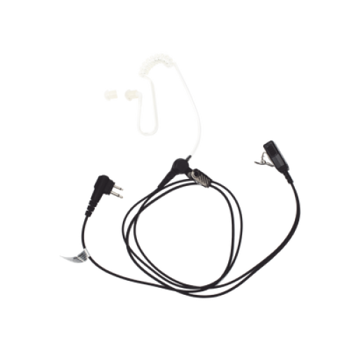 Micrófono - audífono de solapa con tubo acústico transparente para TC-500/ 518/ 600/ 610/ 700 y radios GP300/ PRO2150/ P110/ GP350/ SP-10/ PRO3150/ EP450/ EP350/ MAG ONE con tubo acústico de PU (material flexible)