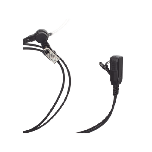 Micrófono - audífono de solapa con tubo acústico transparente para TC-500/ 518/ 600/ 610/ 700 y radios GP300/ PRO2150/ P110/ GP350/ SP-10/ PRO3150/ EP450/ EP350/ MAG ONE con tubo acústico de PU (material flexible)