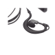 Micrófono audífono de gancho para KENWOOD TK3230/3000/3402/3312/3360/3170,NX240/340/220/320/420, TKD240/340