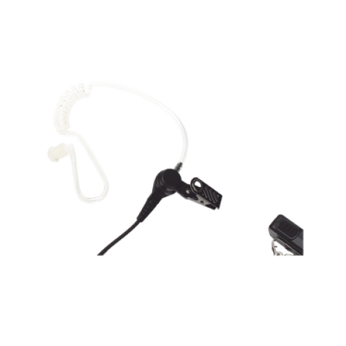 Micrófono - audífono de solapa con tubo acústico transparente para TC-500/ 518/ 600/ 610/ 700 y radios GP300/ PRO2150/ P110/ GP350/ SP-10/ PRO3150/ EP450/ EP350/ MAG ONE con tubo acústico de PU (material flexible)
