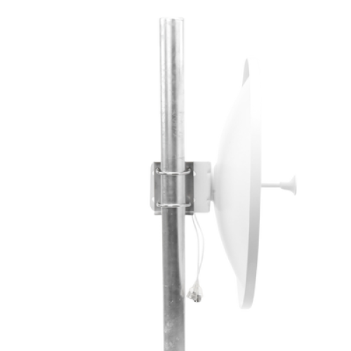 Antena Direccional con Frecuencia Extendida / 4.8 - 6.5 GHz / 28 dBi /  Jumper incluido con conector N-Macho / Polaridad en 90º y 45º / Montaje incluido para torre o mástil  