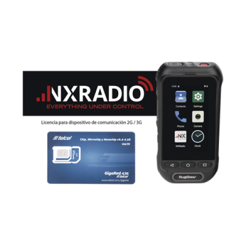 KIT Radio RG360 +12 Meses Servicio NXRADIOTERMINAL + SIM YOBI 1GB Mensual por 12 Meses