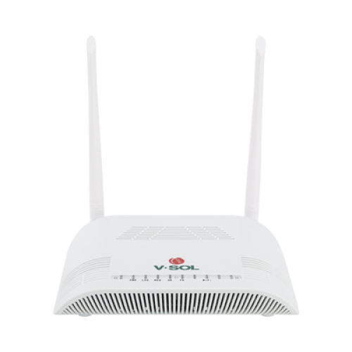ONU Dual G/EPON con Wi-Fi en 2.4 GHz + 1 puerto LAN Gigabit +  1 puerto LAN Fast Ethernet, hasta 300 Mbps vía inalámbrico