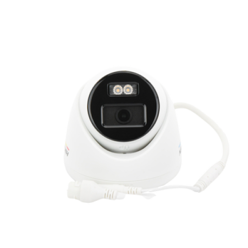 Turret IP 4 Megapixel / Imagen a Color 24/7 / PoE / Lente 2.8 mm / Luz Blanca 30 mts / Exterior IP67 / WDR 120 dB / H.265+ / ONVIF 