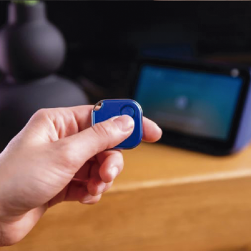 Shelly Botón Bluetooth Inalámbrico color Azul, programe escenas de Shelly y ejecútelas con uno o varios clic