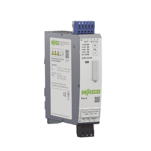 Fuente de Alimentación Industrial / Pro 2 / Monofásica / 24V DC 5A / TopBoost + PowerBoost / Comunicación Configurable / IP20 / Carril DIN