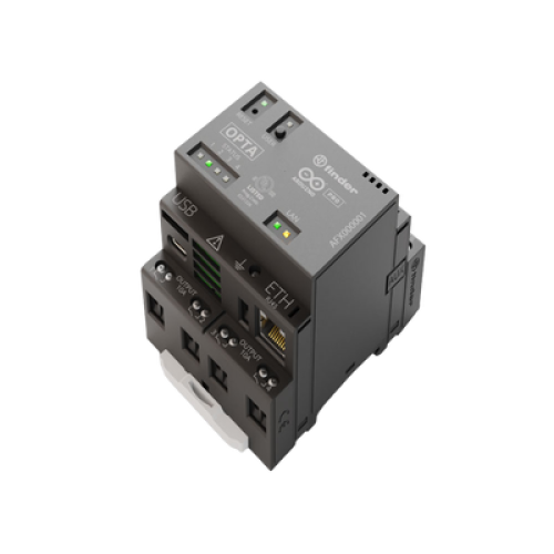PLC Industrial Arduino Opta / Micro PLC con IoT Industrial / STM32H747XI Dual-Core / 8 Entradas Analógicas-Digitales / 4 Relés 10A / Ethernet / RS485 / WiFi-Bluetooth / IEC-61131-3 / IP20 / cULus-ENEC-FCC-CE