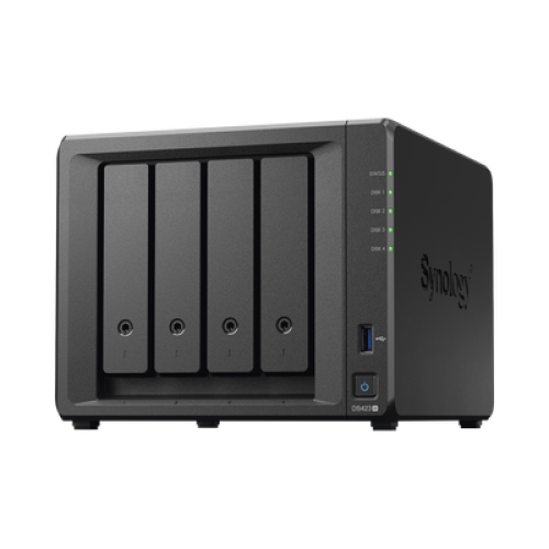 Servidor NAS de 4 Bahías  / Hasta 72 TB / Servicio Nube Gratis (P2P) / Administración Remota y Respaldo Programado