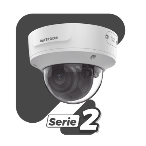 Domo IP 8 Megapixel (4K)/ Lente 2.8 mm / 30 mts IR EXIR / Exterior IP67 / IK10 /  WDR 120 dB / PoE / ACUSENSE (Evita Falsas Alarmas) / MicroSD / ONVIF / ACUSEARCH