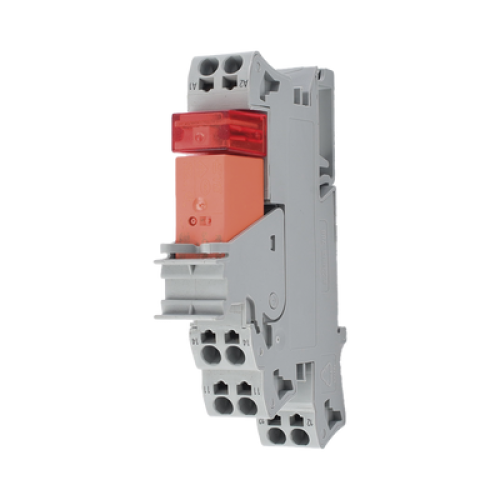 Módulo con Relé / 115V AC / 16A Permanente / 1 Inversor / LED Rojo / Push-in CAGE CLAMP® / Montaje Carril DIN / IP20