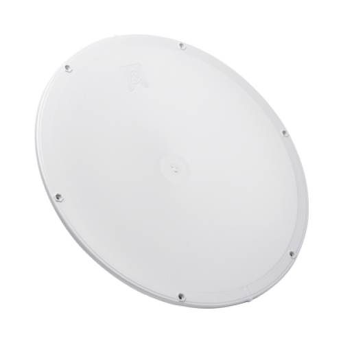 Antena direccional de Alto Rendimiento/ Parábola profunda para mayor aislamiento al ruido / 24.5 dBi / (4.9 - 6.1 GHz) / Filtro para mayor aislamiento de señal / Conectores N-Hembra / Fácil Montaje y Soporte de acero inoxidable / Rado