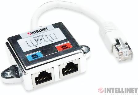 Divisor De Red Y RJ45 – Permite Conectar 2 Dispositivos A Un Solo Puerto Ethernet, Cable De 15 Cm, Categoría 5e