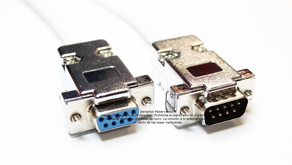 Null Modem Adaptador DB9 Macho a Hembra 10 unidades 