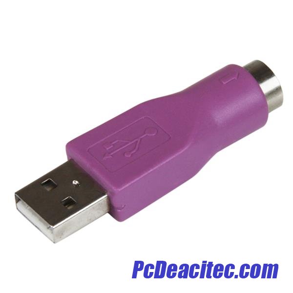 Disponible patio Dar una vuelta Adaptador de Teclado PS2 a USB - Hembra a Macho