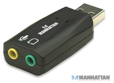 Tarjeta de Audio 3-D adaptador USB/Jack 3.5 mm de Alta Velocidad