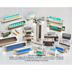 Carcasa para conector DB44 con tornilleria