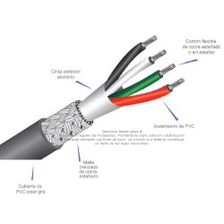 Cable Multiconductor Blindado ARSA Mylar + Malla 2x2/0 AWG venta por metro