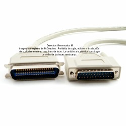 Cable Paralelo DB25 a Centronics CEN36 de 1.5 m ENSAMBLADO