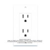 Placa Tapa Decora contacto Electrico duplex aterrizado en ABS