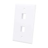 Placa Tapa Faceplate 2 keystone ABS