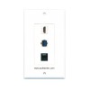 Placa Tapa Decora HDMI 4k + USB 3.0 + Jack RJ45 Cat5e en ABS