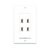 Placa Tapa Decora 4 HDMI 4k en ABS