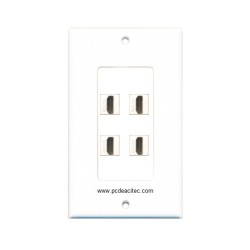 Placa Tapa Decora 4 HDMI 4k en ABS