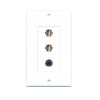 Placa Tapa Decora 2 USB 2.0 + Jack audio 3.5 mm en ABS