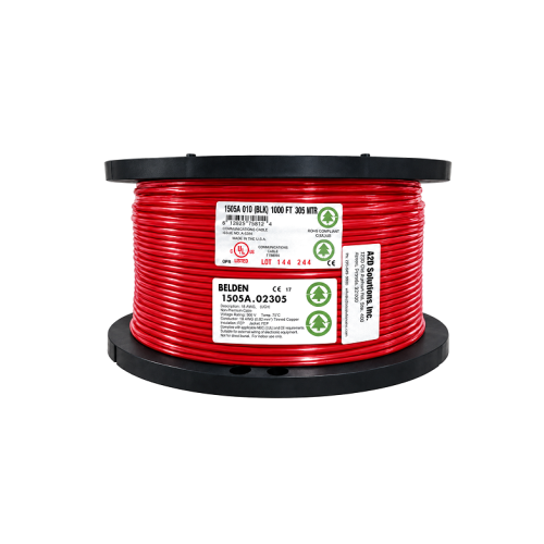 Bobina Cable Belden 1505A RG59/20 HD y SDI Cable coaxial digital rojo