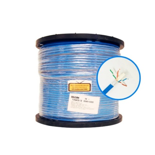 Bobina Belden Cable UTP Cat6A 304 m 23AWG CMR Azul 
