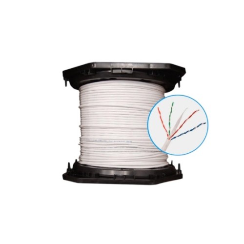 Bobina Belden Cable Cat6+ 2412 para red BLANCO, 305 m