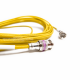 Jumper Amarillo Belden 1855A BNC a BNC Cable Coaxial SDI Mini RG-59 75 Ohm 6Gbs de 0.5 m Jumper Amarillo Belden 1855A BNC a BNC Cable Coaxial SDI Mini RG-59 75 Ohm 6Gbs de 0.5 m