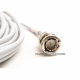 Jumper Blanco Belden 1855A BNC a BNC Cable Coaxial SDI Mini RG-59 75 Ohm 6Gbs de 0.5 m Jumper Blanco Belden 1855A BNC a BNC Cable Coaxial SDI Mini RG-59 75 Ohm 6Gbs de 0.5 m